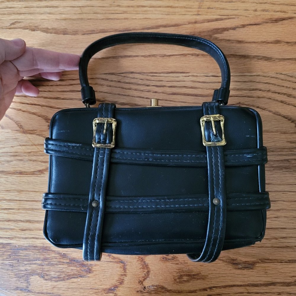 Vintage Black Verdi Handbag from the 1960s